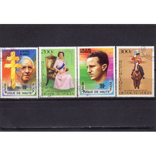 Timbres-Poste De Haute-Volta (Personnalités Contemporaines)