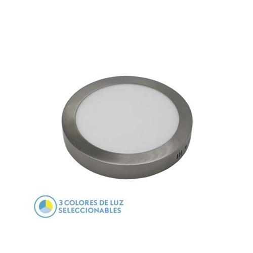 Spot Encastrable De Surface Diorite 18w 3000k-4000k-6500k Nickel 1620lm 3.5x22x22 Cm