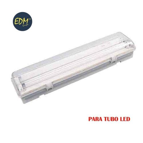 Bande Étanche Pour Tube Led Eq 2x58w 155 Cm Edm Ip44