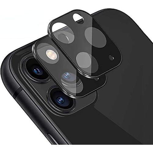 2 Pièces Caméra Arrière Protecteur Pour Iphone 11 Pro Max 6.5"" Caméra Film De Protection Pour Appareil 9h Dureté Sans Bulles Protecteur De Caméra Pour Iphone 11 Pro Max 6.5"" Noir