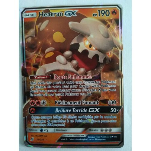 Carte Pokémon Française Gx 25 /236 Heatran Harmonie Des Esprits