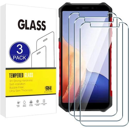 3 Pièces Compatible Avec Le Protecteur D'écran Ulefone Armor X9 Pro,Film De Protection 2.5d Dureté 9h,Installation Facile,Incassable Qualité Supérieure Film En Verre Trempé