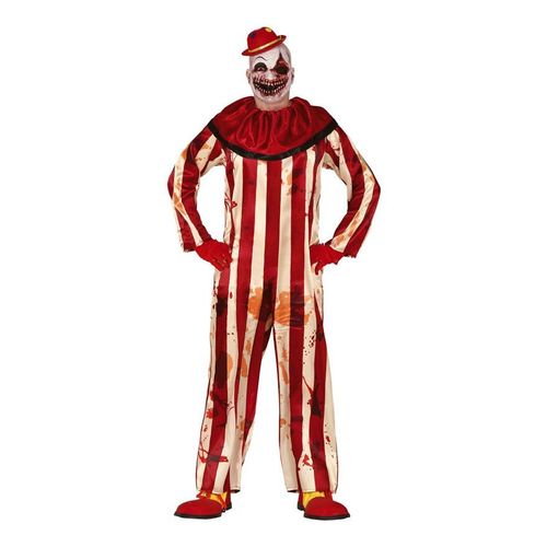 Déguisement De Clown À Rayures Pour Homme (Taille L)