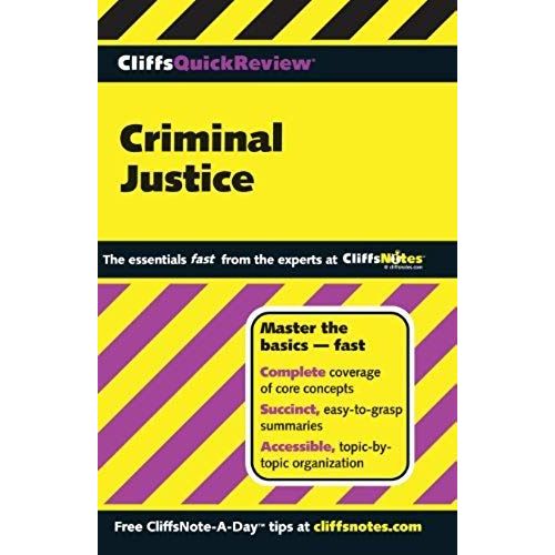 Cliffsquickreview Criminal Justice (Cliffs Quick Review (Paperback))