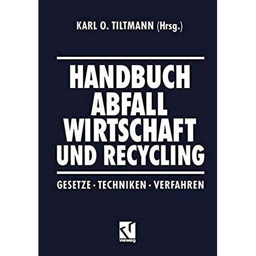 Handbuch Abfall Wirtschaft Und Recycling