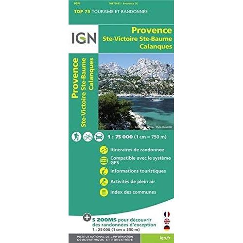 Ign 75 000 Provence Ste-Victoire Ste-Baume Calanques