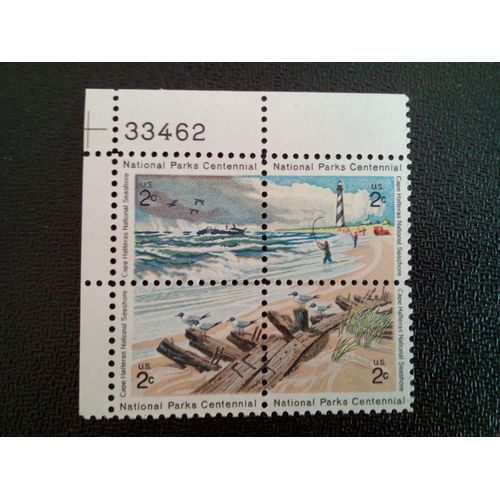 Timbre Etat-Unis Yt 948-951 Centenaire Des Parcs Nationaux 1972 ( 3712 )