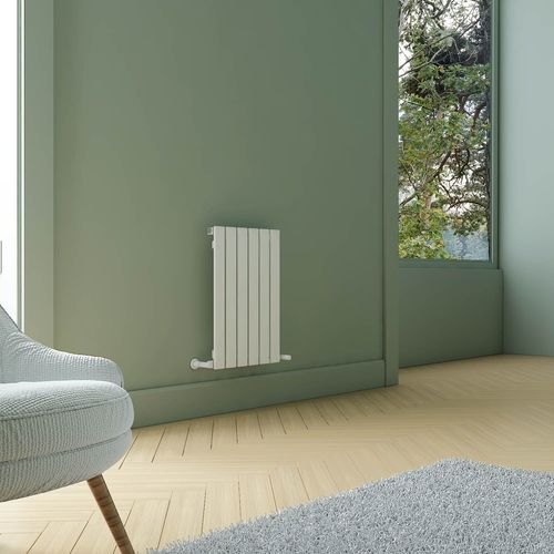 Carisa Plata Radiateur Horizontal Double-Éco-énergétique, Design Moderne, Blanc, 60 x 42 cm