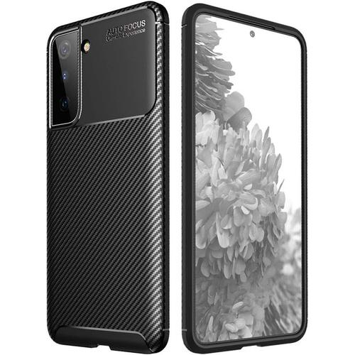 Coque Galaxy S21 Plus Case Carbonflex Coque Premium Souple Antichoc Slim Fit Effet Fibre De Carbone Con U Pour Samsung Galaxy S21+S21+5g