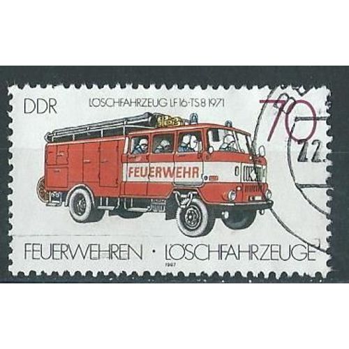 Service Des Incendies République Démocratique Allemagne 1987 N° 2725