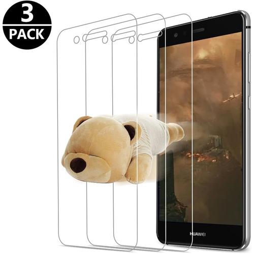 3 Pièces Verre Trempé Pour Huawei P10 Lite Film Trempé Pour P10 Lite Ultra Hd Ultra Résistant Antirayures Antipoussière Sans Bulles Protection Écran Pour P10 Lite