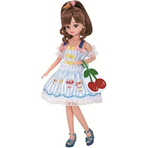 Licca-Chan Doll Ld-06 Fruit Parlor Dress Ponytail Licca-Chan