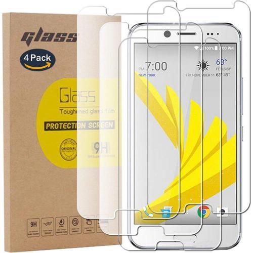 4 Pack Film Protection En Verre Trempé Écran Protecteur Vitre Pour Htc Evo 10 Glass Protector Haute Transparence Super Résistant Sans Bulles D'air 0.26mm/9h