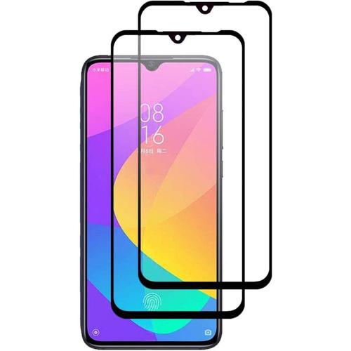 Compatible Avec Verre Trempé Xiaomi Mi 9 Lite, 2 Pièces 9h Dureté, Haute Définition Film Protection Ecran, Protecteur D'écran Pour Xiaomi Mi 9 Lite