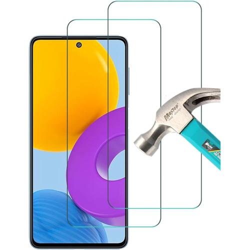 2 Pièces Verre Trempé Compatible Avec Samsung Galaxy M52 5g Pour Galaxy M52 5g Film Protection Écran Anti Scratch Dureté 9h Facile À Installer