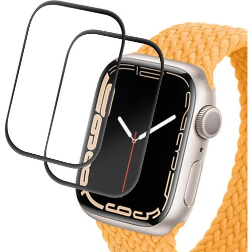 Film De Protecteur D'écran Pour Apple Watch Series 7 41mm, Tpu Protection Écran De 2 Pièces, Couverture Complète Case Cover Souple Pour Montre, Hd Transparent, Anti-Rayures