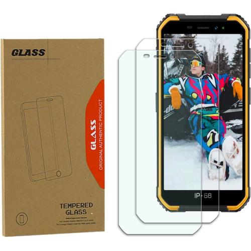 2 Pièces Verre Trempé Compatible Avec Ulefone Armor X6, Dureté 9h Hd Clair Anti Rayure Anti Empreinte Film Protection Écran Pour Ulefone Armor X6