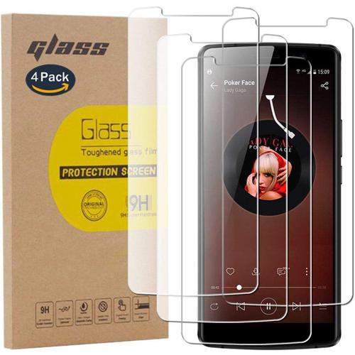 4 Pack Film Protection En Verre Trempé Écran Protecteur Vitre Pour Leagoo Power 5 Glass Protector Haute Transparence Super Résistant Sans Bulles D'air 0.26mm/9h