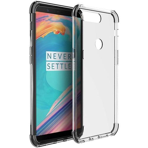 Coque En Silicone Transparente Tpu Anti-Choc Pour Oneplus 5t / One Plus 5t, Étui De Protection Transparent En Tpu Premium Résistant Aux Rayures