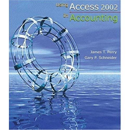 Using Access 2002 In Accounting