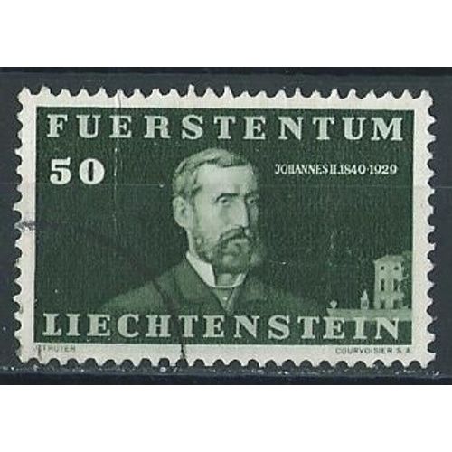 Liechtenstein Timbre Prince Johann Ii 100 Années Oblitéré