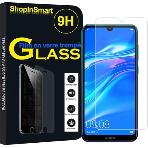 1x Film En Verre Trempé De Haute Qualité Pour Huawei Y7 2019 6,26"" Ne Convient Pas Pour Huawei Y7 2018 5,99"" - Transparent