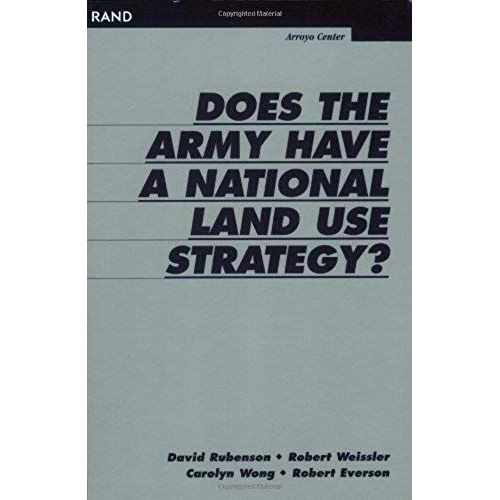 Does The Army Have A National Land Use Strategy?