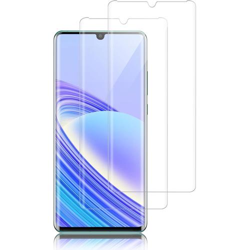 2 Pièces Film De Protection Pour Verre Trempé Pour Huawei P30 Pro, Film De Protection En Verre Trempé D'une Dureté 9h Pour Huawei P30 Pro, Film De Protection D'écran Anti-Traces De Doigts Pour Film De Verre Trempé P30 Pro, Sans Bulles