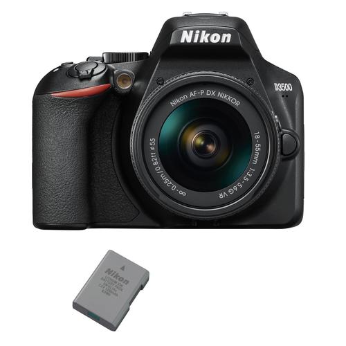 NIKON D3500 reflex 24.2 mpix KIT AF-P 18-55mm F3.5-5.6G VR + EN-EL14A Battery