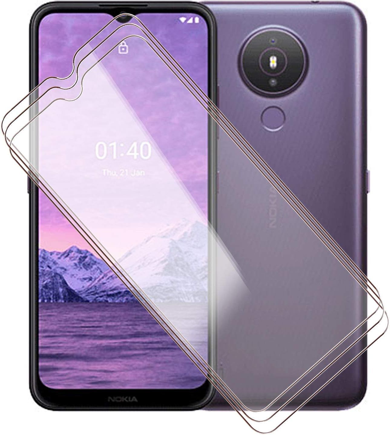 3 Pièces Film Protecteur Pour Huawei P Smart 2021 6.67"" , Protecteur D'écran En Verre Trempé Transparent Hd De Haute Qualité, Film De Protection D'écran En Verre Trempé Dureté 9h.