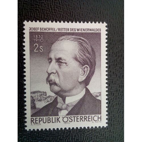 Timbre Autriche Yt 1150 Josef Schöffel 1970 ( 120812 )