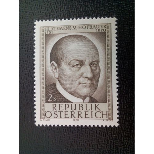 Timbre Autriche Yt 1151 150ème Anniversaire De La Mort De St Klemens Maria Hofbauer, 1970 ( 120812 )