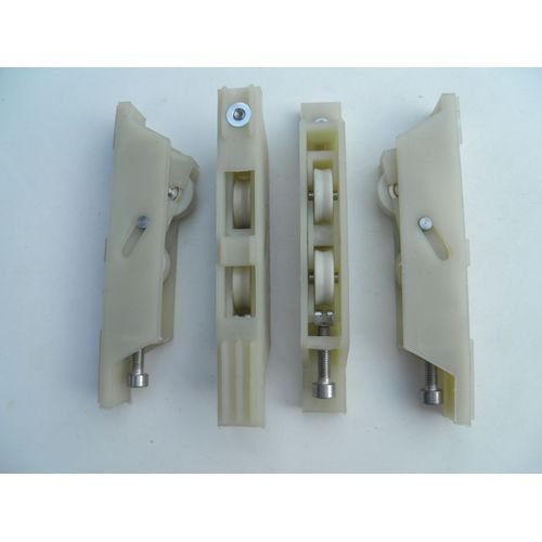 Chariot réglable 2 roulettes ALUNION pour menuiserie aluminium coulissant