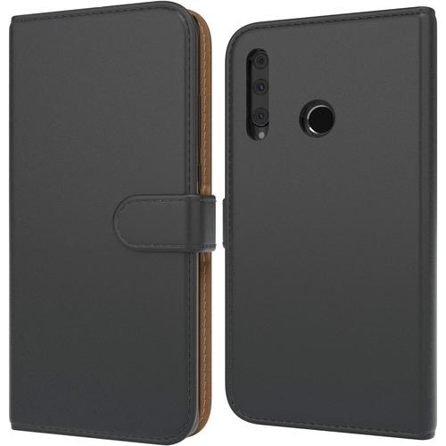 Case Coque Compatible Avec Honor 20 Lite/Huawei P Smart Plus 2019 Housse De Protection Avec Fonction Support, Flip Case, Étui De Protection Avec Fermeture Magnétique Et Compartiment Pour Cartes, Simili Cuir, Noir