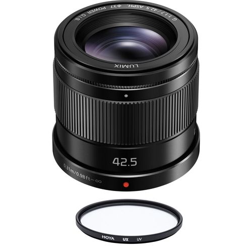 PANASONIC 42.5mm F1.7 ASPH O.I.S Noir (HHS043) + HOYA UX UV 37mm Filter