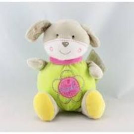 Doudou Chien Vert Gifi