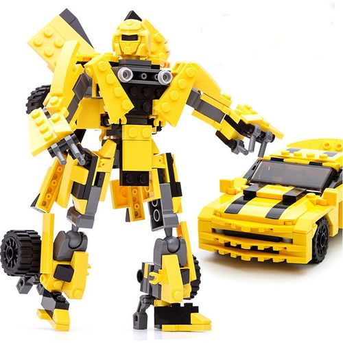 Transformers Bumblebee Puzzle 3d Deux Formes Blocs De Construction En Plastique 221+ Pieces