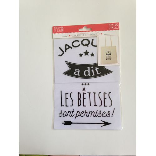 Flex Jacques A Dit Thermocollant