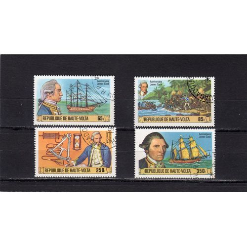 Timbres-Poste De Haute-Volta (250ème Anniversaire De La Naissance Du Capitaine Cook)