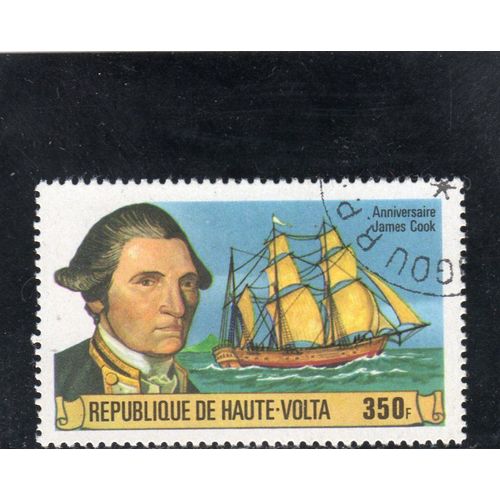 Timbre-Poste De Haute-Volta (250ème Anniversaire De La Naissance Du Capitaine Cook)