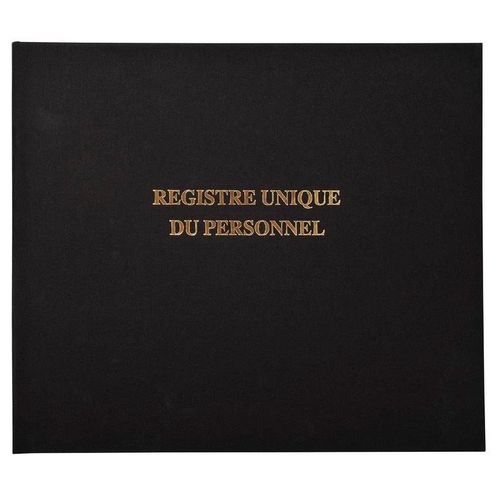 Exacompta Registre 27x32cm - Registre Unique Du Personnel (Salariés Et Stagiaires) - 100 Pages