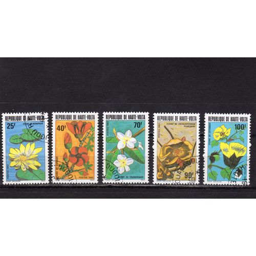 Timbres-Poste De Haute-Volta (Fleurs)