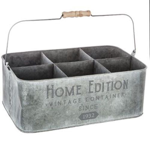 Porte Plantes En Métal "Home Edition" 36cm Gris