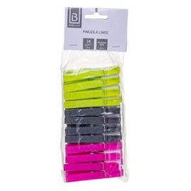 Lot De 24 Pinces ? Linge "Yaziski" 7,4cm Multicolore