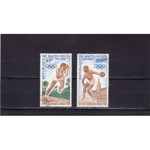 Timbres De Poste Aérienne De Haute-Volta (Jeux Olympiques De Munich)