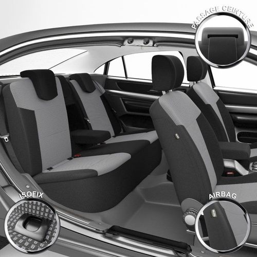 Housse De Siège Auto / Voiture - Sur Mesure Pour Peugeot 308 (09/2007 À 12/2013)