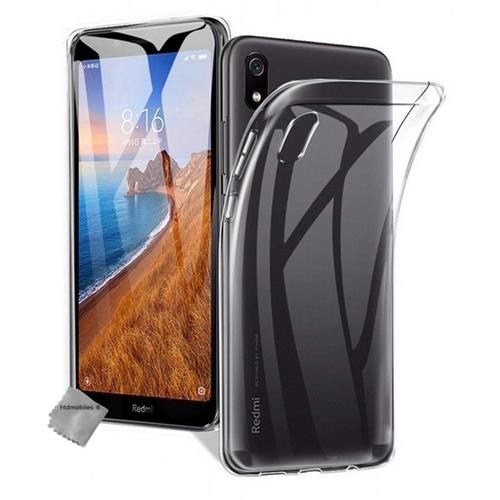 Housse Etui Coque Silicone Gel Fine Xiaomi Redmi 7a + Film Ecran - Transparent Tpu