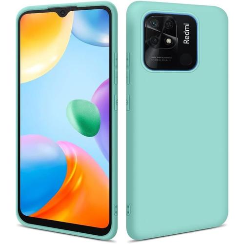 Coque Pour Xiaomi Redmi 10c Anti-Poussière - Coque De Protection En Silicone Tpu De Qualité Supérieure - Résistant Aux Rayures, Aux Chocs Et Aux Chutes - Protection D'écran Pour Appareil Photo - Ajustement Parfait - Fin Mat - Turquoise