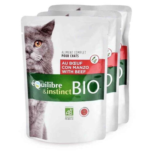 Équilibre & Instinct - Mitonné Bio Au B¿Uf Pour Chat - 100g