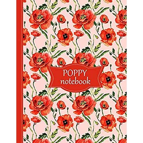 Poppy Notebook: Pink Cover